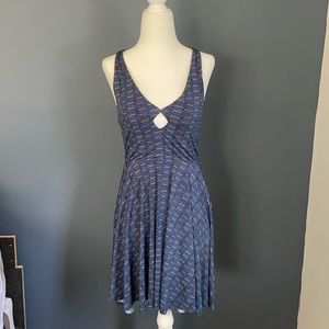 Urban Outfitters Cutout Patterned Skater Dress